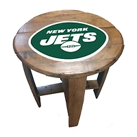 Imperial New York Jets Oak Barrel Table