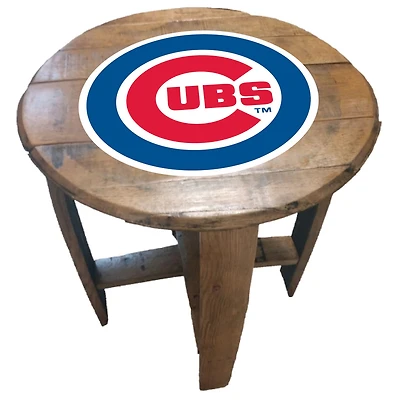 Imperial Chicago Cubs Oak Barrel Table