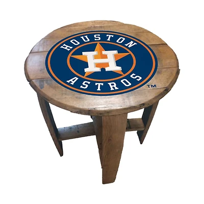 Imperial Houston Astros Oak Barrel Table