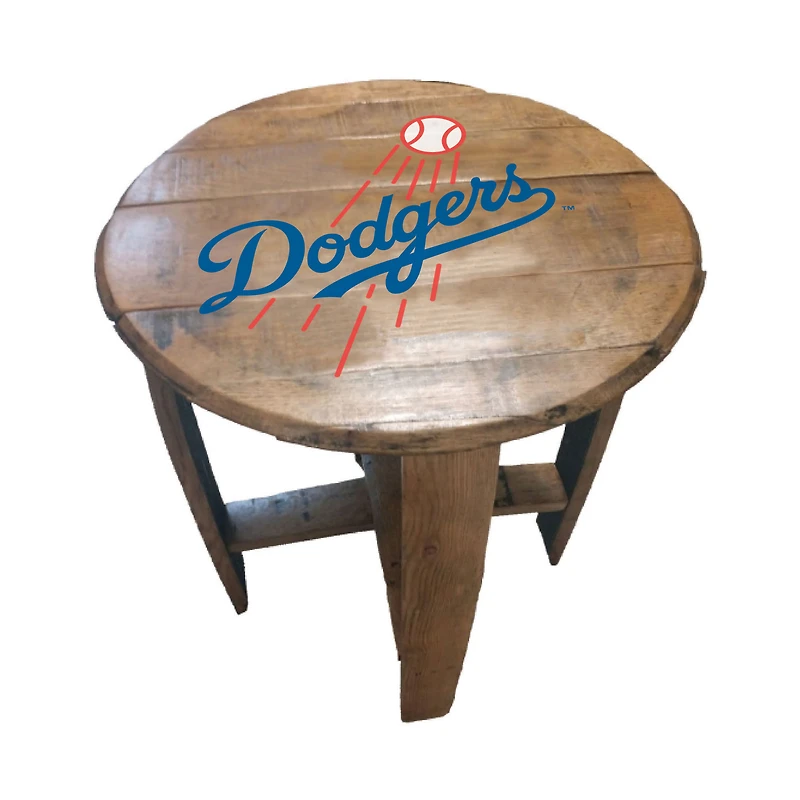 Imperial Los Angeles Dodgers Oak Barrel Table