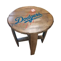 Imperial Los Angeles Dodgers Oak Barrel Table
