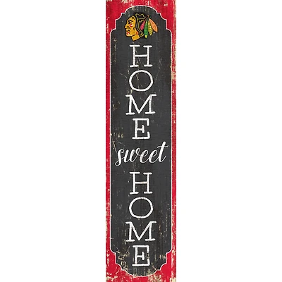 Chicago Blackhawks 24" Home Sweet Home Leaner Sign