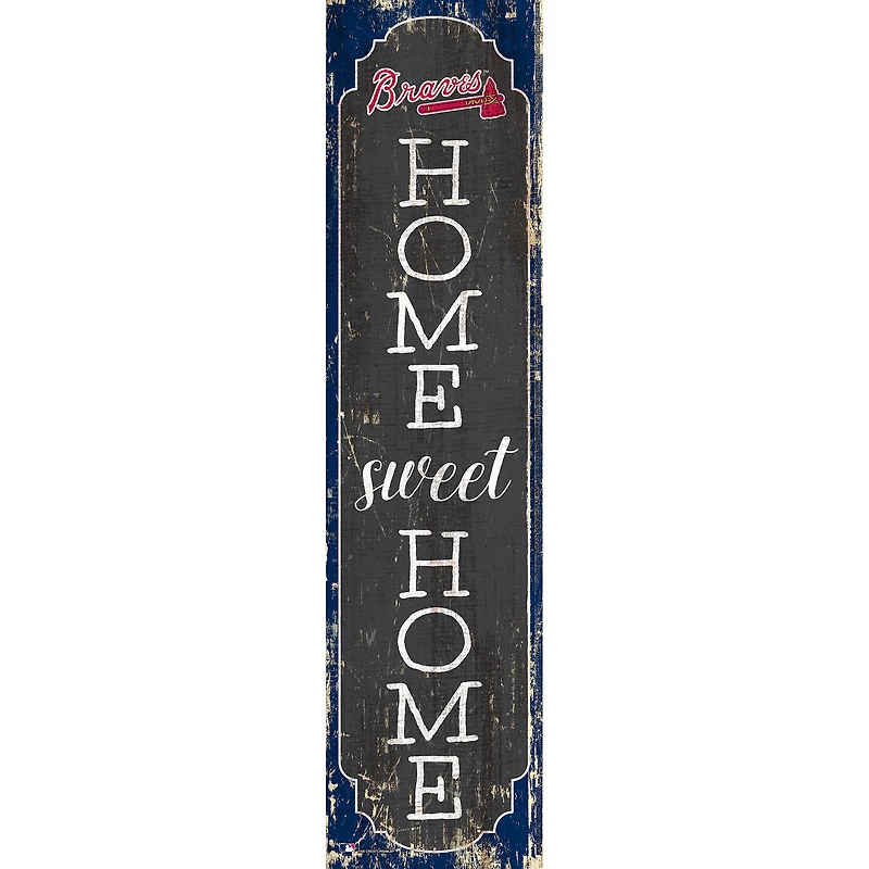 Atlanta Braves 24" Home Sweet Home Leaner Sign