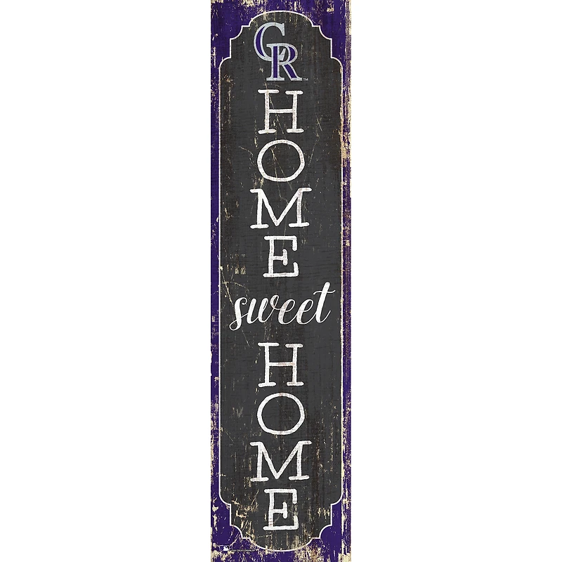 Colorado Rockies 24" Home Sweet Home Leaner Sign