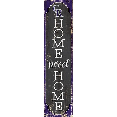 Colorado Rockies 24" Home Sweet Home Leaner Sign
