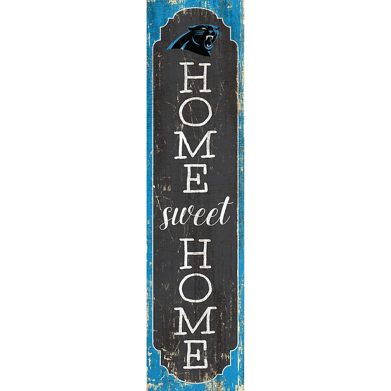 Carolina Panthers 24" Home Sweet Home Leaner Sign