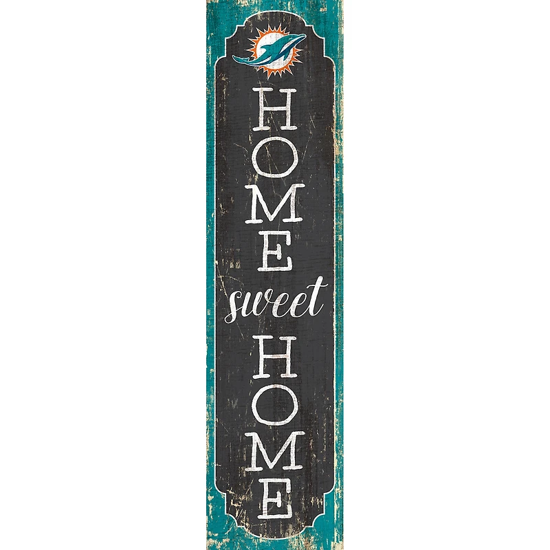 Miami Dolphins 24" Home Sweet Home Leaner Sign
