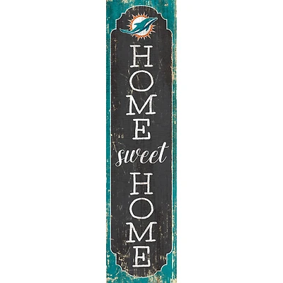 Miami Dolphins 24" Home Sweet Home Leaner Sign