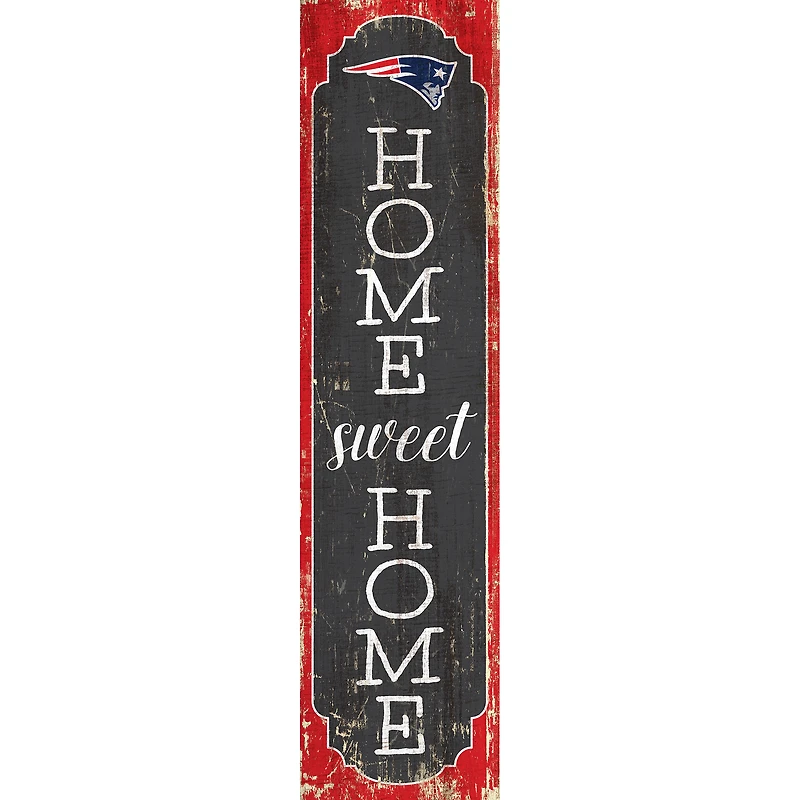 New England Patriots 24" Home Sweet Home Leaner Sign