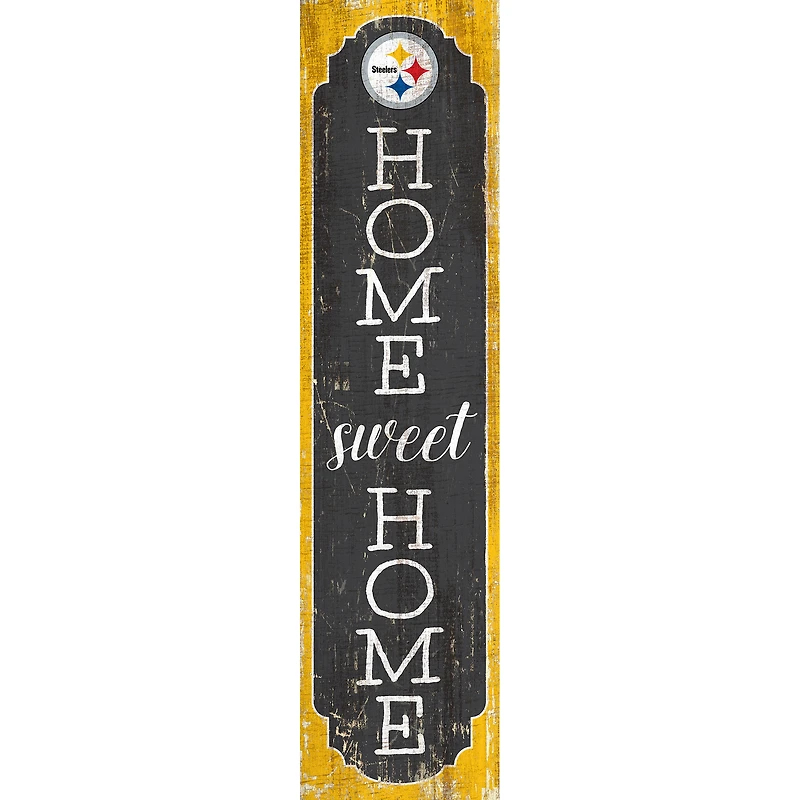 Pittsburgh Steelers 24" Home Sweet Home Leaner Sign