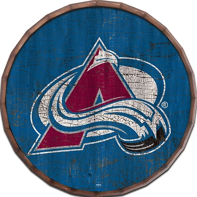 Colorado Avalanche 24" Cracked Color Barrel Top Sign