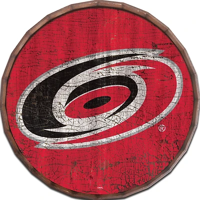Carolina Hurricanes 24" Cracked Color Barrel Top Sign