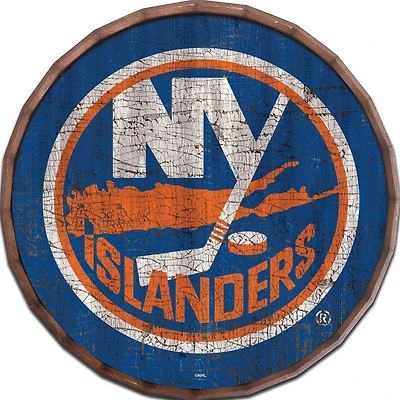 New York Islanders 24" Cracked Color Barrel Top Sign