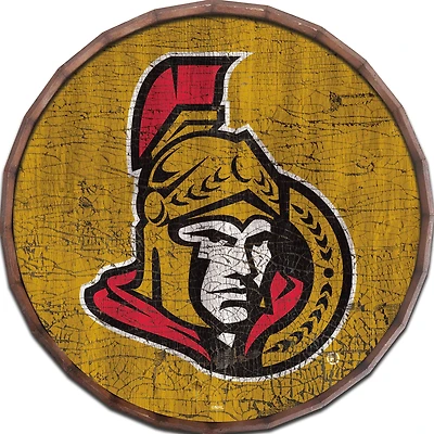 Ottawa Senators 24" Cracked Color Barrel Top Sign