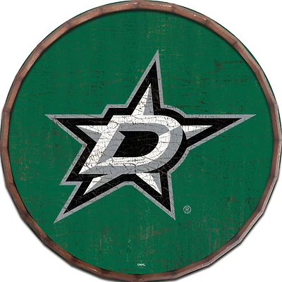 Dallas Stars 24" Cracked Color Barrel Top Sign