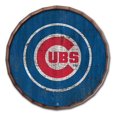 Chicago Cubs 24" Cracked Color Barrel Top Sign