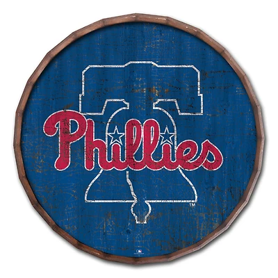 Philadelphia Phillies 24" Cracked Color Barrel Top Sign