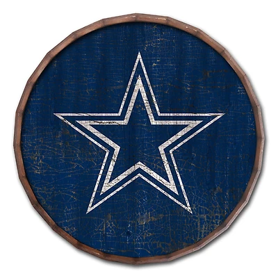 Dallas Cowboys 24" Cracked Color Barrel Top Sign