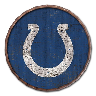 Indianapolis Colts 24" Cracked Color Barrel Top Sign
