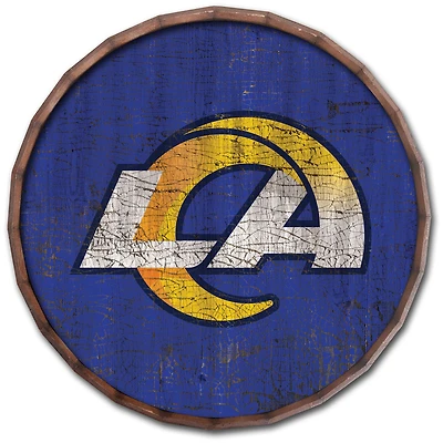 Los Angeles Rams 24" Cracked Color Barrel Top Sign