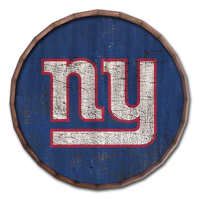 New York Giants 24" Cracked Color Barrel Top Sign