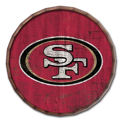 San Francisco 49ers 24" Cracked Color Barrel Top Sign