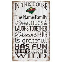 Minnesota Wild Personalized 11" x 19" In This House Sign