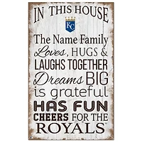 Kansas City Royals Personalized 11" x 19" In This House Sign