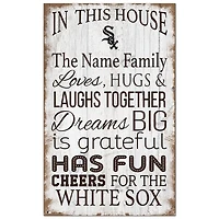 Chicago White Sox Personalized 11" x 19" In This House Sign