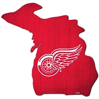 Detroit Red Wings 12" Logo State Sign
