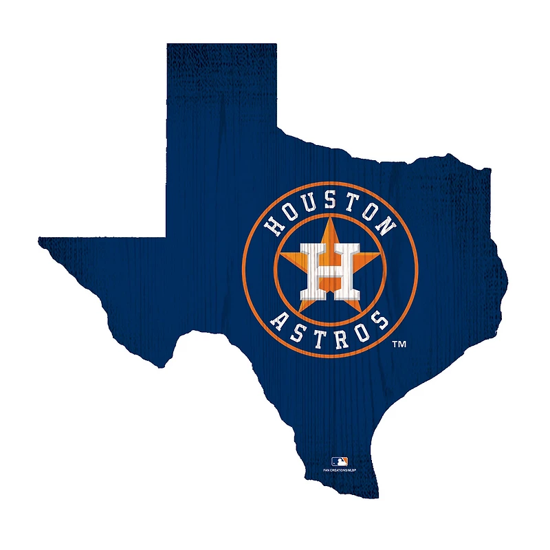 Houston Astros 12" Logo State Sign