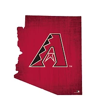 Arizona Diamondbacks 12" Logo State Sign