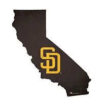 San Diego Padres 12" Logo State Sign