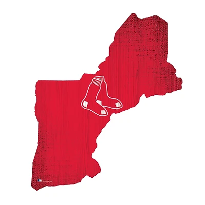 Boston Red Sox 12" Logo State Sign