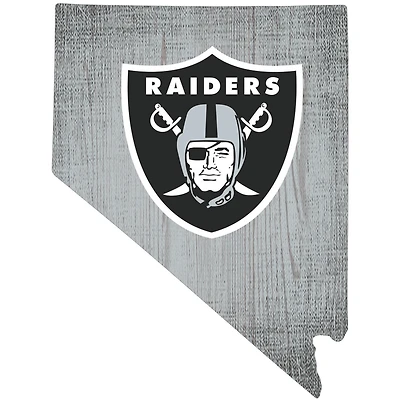 Las Vegas Raiders 12" Logo State Sign
