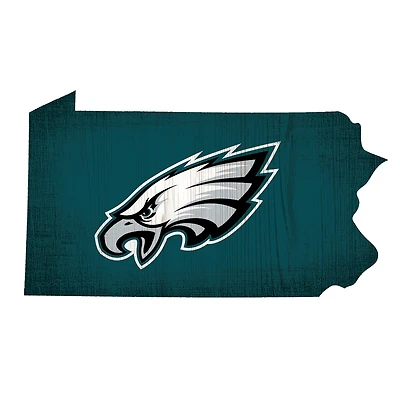 Philadelphia Eagles 12" Logo State Sign