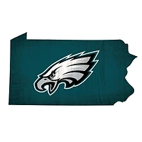 Philadelphia Eagles 12" Logo State Sign