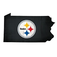 Pittsburgh Steelers 12" Logo State Sign