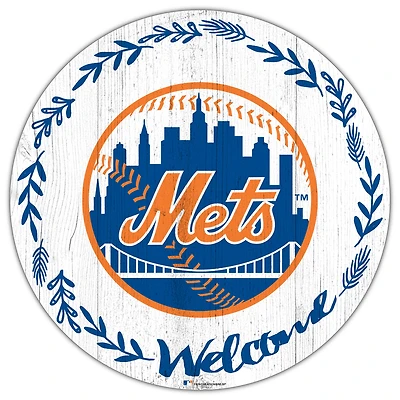 New York Mets 12" Welcome Circle Sign