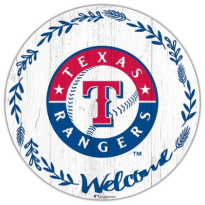 Texas Rangers 12" Welcome Circle Sign