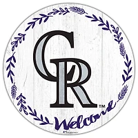 Colorado Rockies 12" Welcome Circle Sign