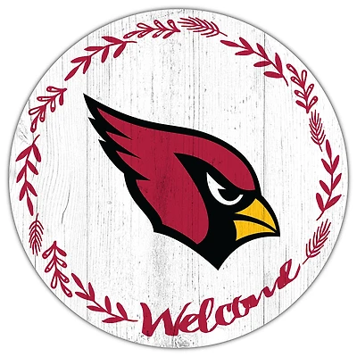 Arizona Cardinals 12" Welcome Circle Sign