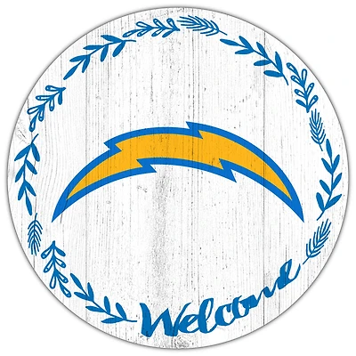 Los Angeles Chargers 12" Welcome Circle Sign