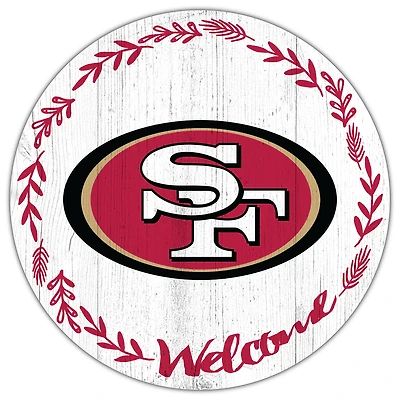 San Francisco 49ers 12" Welcome Circle Sign