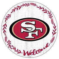 San Francisco 49ers 12" Welcome Circle Sign