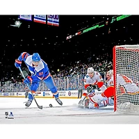 Anders Lee New York Islanders Unsigned Alternate Jersey Shooting Photograph