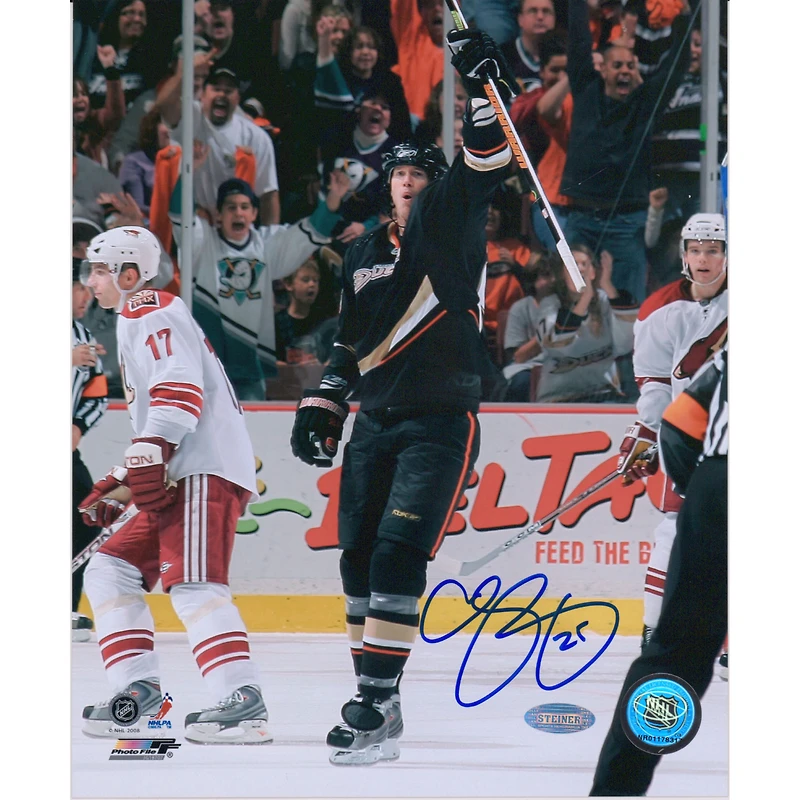 Chris Pronger Anaheim Ducks Autographed 8" x 10" Goal Celebration Photograph