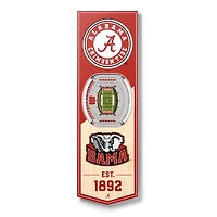 Alabama Crimson Tide 6'' x 19'' 3D StadiumView Banner