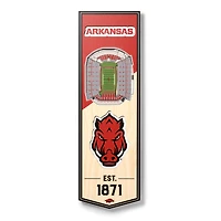 Arkansas Razorbacks 6'' x 19'' 3D StadiumView Banner