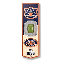 Auburn Tigers 6'' x 19'' 3D StadiumView Banner